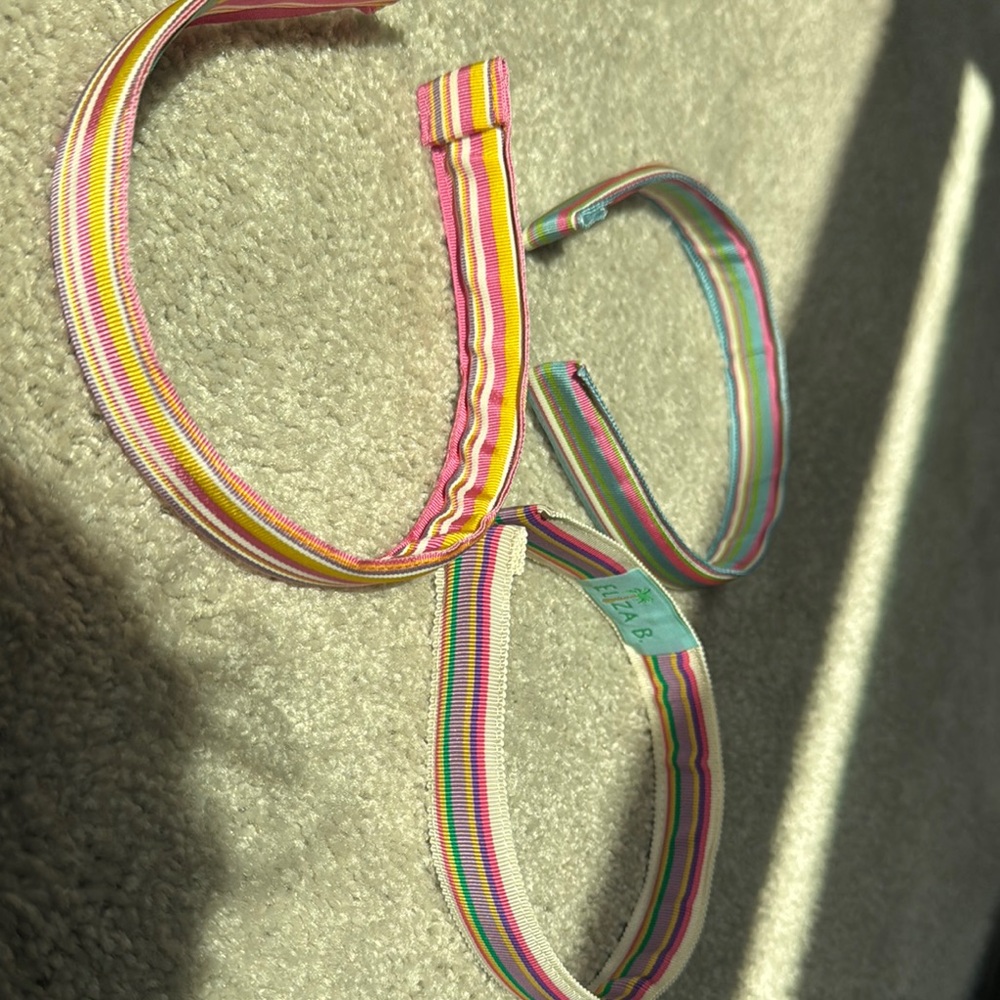 Colorful Striped headbands- Eliza B